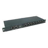 Splliter Dmx Buffer 8 Saidas Amplificador De Sinal Dmx Nf-e 127v E 220v