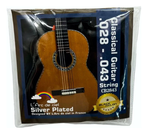 Encordado Guitarra Acústica Nylon Claro O Negro Larc De Ciel