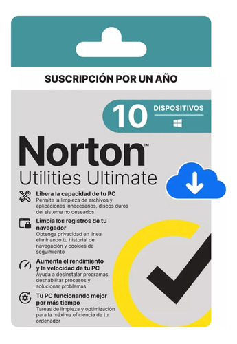 Norton Ultimate Utilities  2024  / 10 Pcs  1 Año