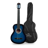 Guitarra Clasica 39 C/ Funda / Alma Black -blue / 8449 Color Black - Blue