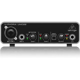 Interface De Áudio Behringer U-phoria Umc22 Usb