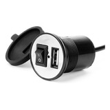 Cargador Usb Para Moto Interruptor Incorporado