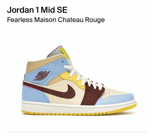 Nike Air Jordan 1 Mid Maison Chateau Rouge (27 Cms)