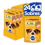 Pedigree Sobres Razas Pequeñas Sabor Pollo Filetes 24 Piezas