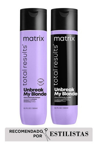  Kit De Matrix Con Shampoo + Acondicionador Unbreak My Blonde