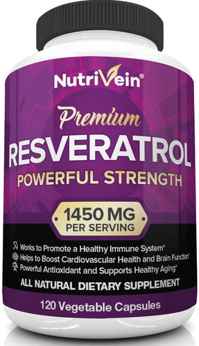 Resveratrol Premium 1540mg 120 Capsulas Eg R13 Sabor Nd