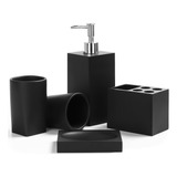 Set Accesorios De Baño Haturi Black