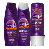 Kit Aussie Smooth: Shampoo + Cond. + Tratamento