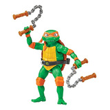 Figura Acción Miguel Ángel Tortugas Ninja Juguete Bandai ;o