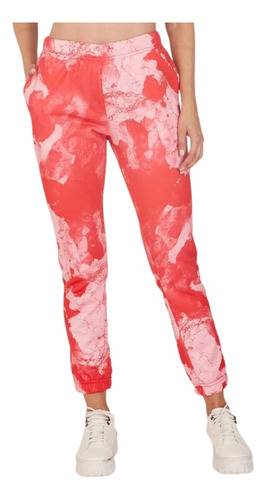 Calça De Moletom Feminina Onbongotie Dye Vermelha Mescla