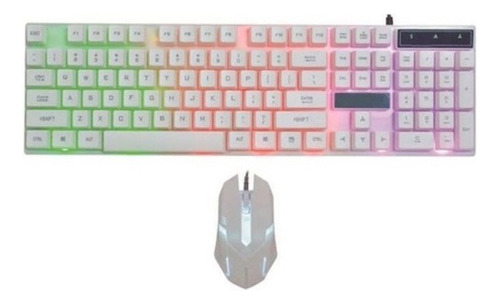 Teclado Gamer Retroiluminado + Mouse Aoas M-400 