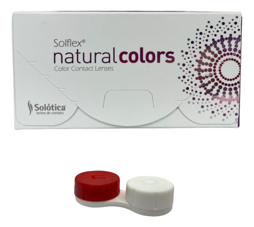 Lente Contato Colorida Solflex Natural Colors Mensal +brinde