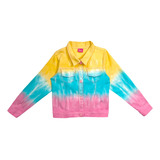 Chamarra Tie Dye Bordada Marca Barbie