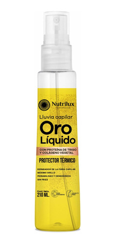 Oro Líquido 200ml Protector Térmico Luxurt Pre Plancha