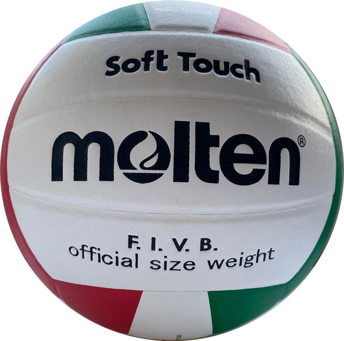 Balon Voleibol Molten Soft Touch V58slc N° 5 (tacto Suave) Color Blanco/rj/vd
