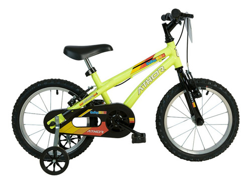 Bicicleta Aro 16 Masculino Athor Baby Boy Amarelo Neon