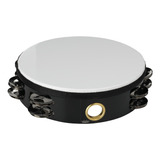 Remo Economy Tambourin 8'' Pandero De Sonajas Dobles Color Blanco