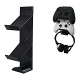 Suporte Controle Ps4 Xbox One Ps5 Pc Ps3 Parede Headset De