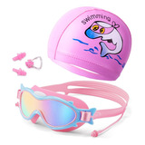 Lentes Goggles Natacion Niños, Juegos Gorros Gafas 4 En 1