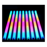 Pack 10 Tubo Led Color 1 Metro Rgb Extensible 220v Enchufe 