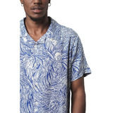 Camisa Valkymia Grecia Manga Corta Floreada Hawaiana Hombre