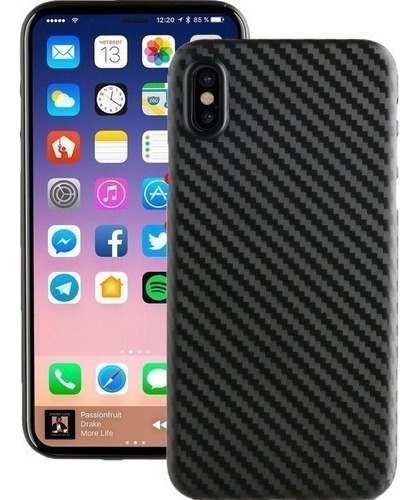 Funda Tpu Protectora Ultrafina Carbono Para iPhone