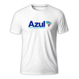 Camisa Camiseta Avião Azul Linhas Aéreas Adulto Infantil