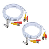 Cable De Seguridad Para Camara Cctv 25ft (2-pack) Con