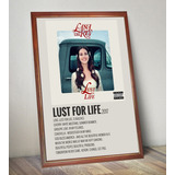 Lana Del Rey Poster Album Lust For Life En Cuadro Vidriado