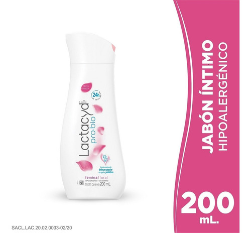 Lactacyd Pro Bio Jabón Liquido Intimo 200 Ml.