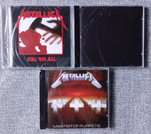 Lote 3 Cd Metallica - Master, Kill Em All Y Metallica Nuevos