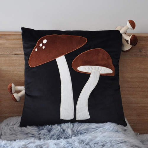 Mebellezza Funda De Almohada Decorativa Con Forma De Hongo N