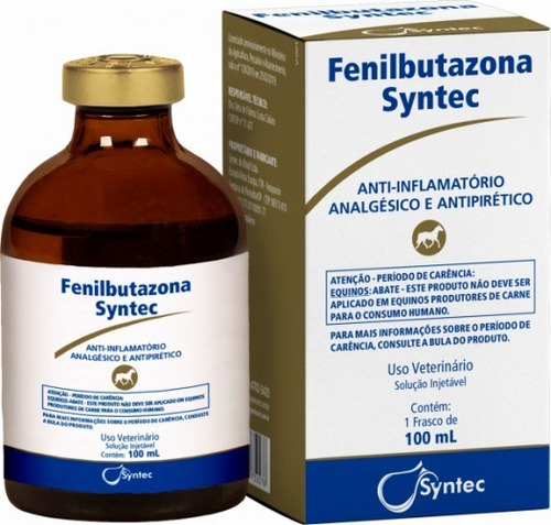 Kit 02 Fenilbutazona 100 Ml  Antinflamatório P/ Equinos 