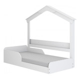 Cama Infantil Mini Mimo Com Casinha Montessoriana Branco -