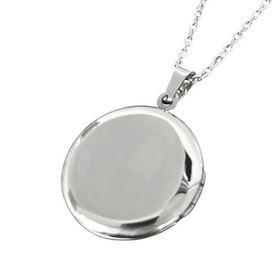 Dije De Relicario Con Cadena Para Fotos De Acero Inoxidable Ideal Para Regalos Aniversario Amistad Pareja Novios Amor Familia | Meses sin interés