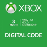 Xbox Live Gold 3 Meses Código Digital 
