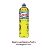 Kit 24 Lava-louças Neutro 500ml Detergente Suprema Atacado