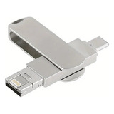 Pendrive 64gb Otg Usb Tipo C + Lightning Compatible iPhone