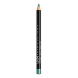 Lápiz Delineador De Ojos Nyx Professional Makeup Slim Eye Pencil Color Seafoam Green