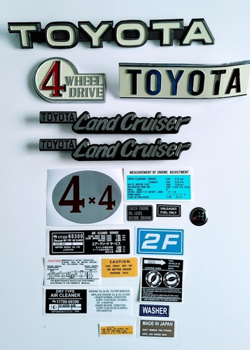 Toyota Land Cruiser Fj40 Calcomanias Y Emblemas 