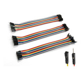 Kit Jumper 20cm 60 Peças  Mxf Mxm Fxf Arduino Cabinho Wire