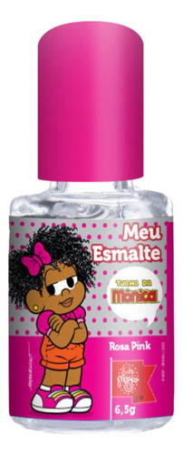 Esmalte Infantil Peel-off Pink Base D'água Turma Da Monica