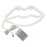 Lampara Neon Labios Colgante Decoracion Ambiente 