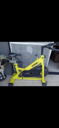 Bicicleta Fija Nitrec Indoor Para Spinning Color Verde