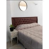 Respaldo De Sommier- Cama-modelo Exclusivo Columnas Forradas