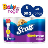 Papel Higiénico Scott Rindemax 48 Rollos 25mt