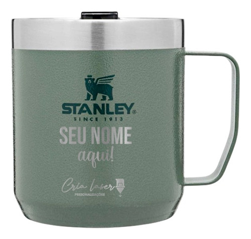 Caneca Térmica Stanley Camp Mug Personalizada Linha Café  
