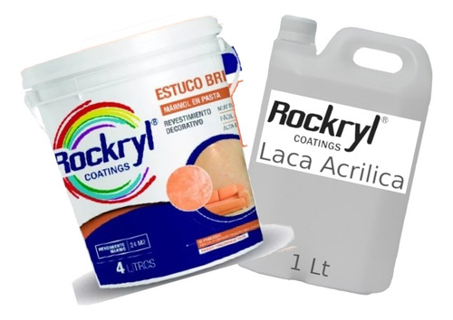 Marmol Liquido Estuco Rockryl® + Laca Acrilica 1 Lt