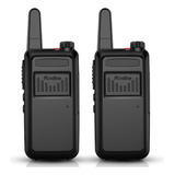 2pcs Radios Walkie Talkie Portátil 16 Canale Usb Recargable