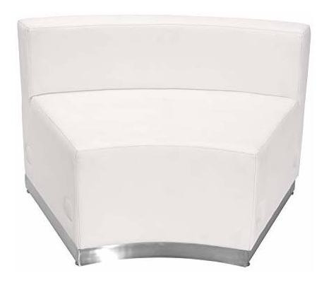 Silla Flash Furniture Hercules Alon, Cuero Blanco